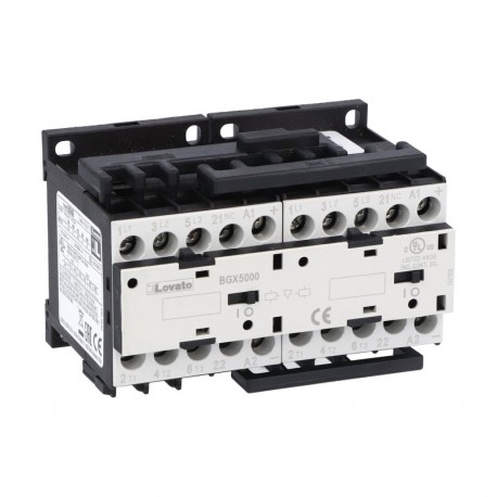 11BGR0901D110 - 11BGR0901D110 BGR0901D110 LOVATO REVERSING CONTACTOR ASSEMBLY, DC COIL, EXTERNAL INTERLOCK WITH POWER AND AU..
