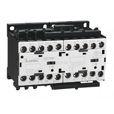 11BGR1201D110 - 11BGR1201D110 BGR1201D110 LOVATO REVERSING CONTACTOR ASSEMBLY, DC COIL, EXTERNAL INTERLOCK WITH POWER AND AU..