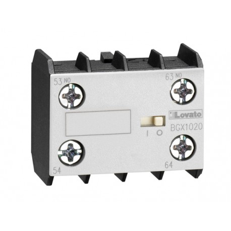 11BGX1011 - 11BGX1011 BGX1011 LOVATO AUXILIARY CONTACT. SCREW TERMINALS, FOR BG SERIES MINI-CONTACTORS, 1NO + 1NC