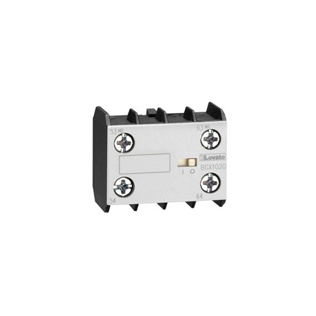 11BGX1020 - 11BGX1020 BGX1020 LOVATO AUXILIARY CONTACT. SCREW TERMINALS, FOR BG SERIES MINI-CONTACTORS, 2NO