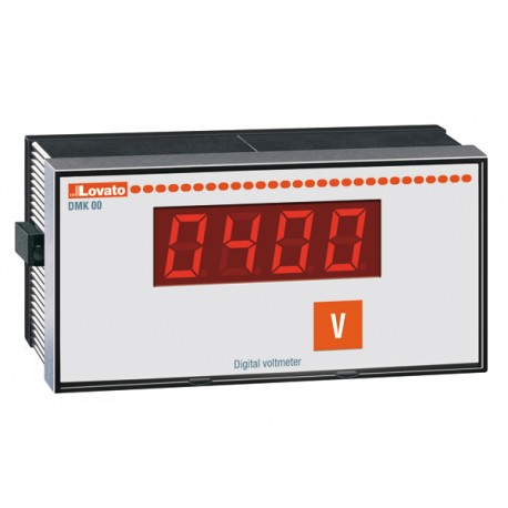 DMK00 - DMK00 LOVATO VOLTMETER, SINGLE PHASE, 1 VOLTAGE VALUE, 1 MAX VOLTAGE VALUE, 1 MIN VOLTAGE VALUE