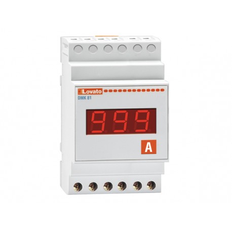 DMK81 - DMK81 LOVATO AMMETER, SINGLE PHASE, 1 CURRENT VALUE, 1 MAX CURRENT VALUE, 1 MIN CURRENT VALUE
