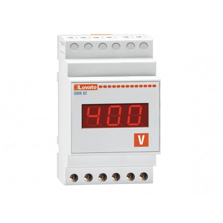 DMK82 - DMK82 LOVATO VOLTMETER OR AMMETER, SINGLE PHASE, 1 VOLTAGE OR CURRENT VALUE, 1 MAXIMUM VOLTAGE OR CURRENT VA..