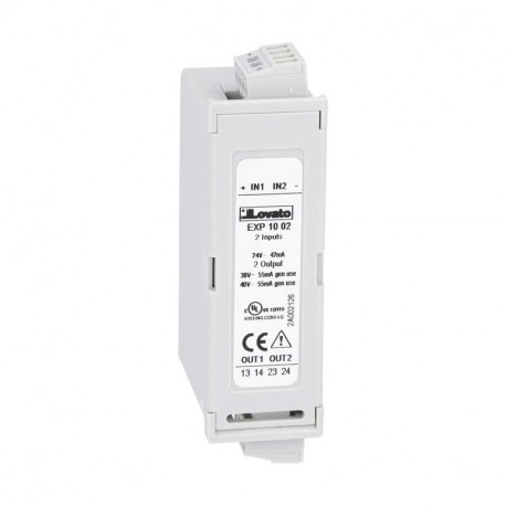 EXP1002 - EXP1002 LOVATO EXPANSION MODULE EXP SERIES FOR FLUSH-MOUNT PRODUCTS, 2 DIGITAL INPUTS AND 2 STATIC OUTPUTS, ..
