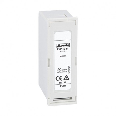 EXP1011 - EXP1011 LOVATO EXPANSION MODULE EXP SERIES FOR FLUSH-MOUNT PRODUCTS, OPTO-ISOLATED RS232 INTERFACE