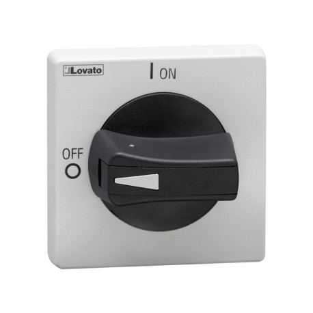 GAX64B - GAX64B LOVATO DOOR COUPLING HANDLE, PADLOCKABLE. BLACK, ROTATING, FOR GA...A, GA063 SA AND GA...D. RING FIXI..