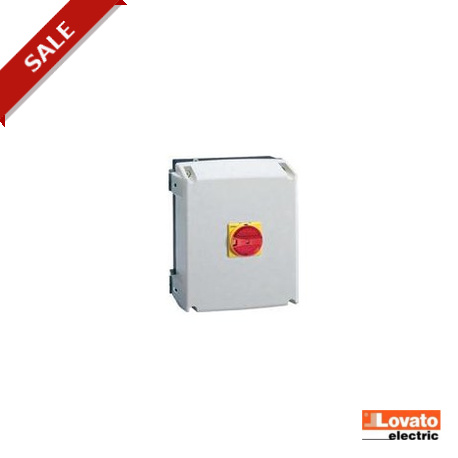 GAZ063 - GAZ063 LOVATO ELECTRIC 3P SWITCH 63A-ENCLOS-R/Y HAND.PADLOCK