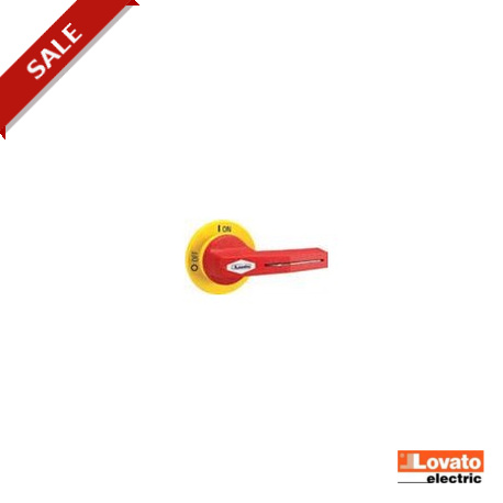 GEX6 8 - GEX6 8 GEX68 LOVATO ELECTRIC RED/YELLOW DOOR COUPLING HANDLE