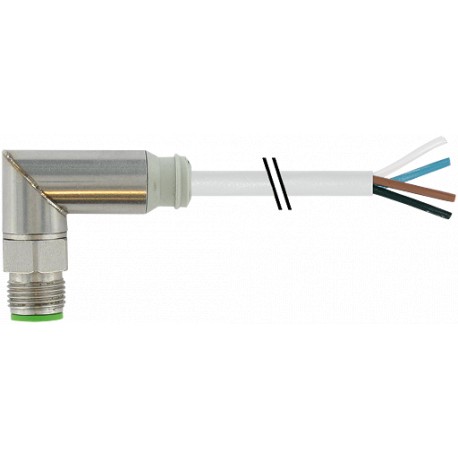 7044-12101-3360150 - 7044-12101-3360150 MURRELEKTRONIK M12 Steel male 90° with cable TPE-S 4x0.34 gray 1,5m