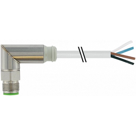 7044-12101-3360750 - 7044-12101-3360750 MURRELEKTRONIK M12 Steel male 90° with cable TPE-S 4x0.34 gray 7,5m