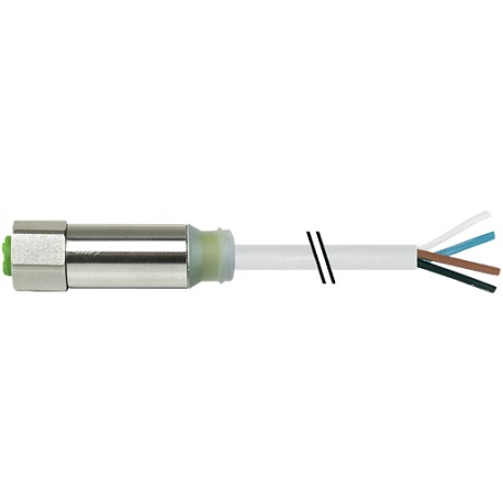 7044-12292-3363000 - 7044-12292-3363000 MURRELEKTRONIK M12 STEEL female 0° LED TPE-S-OB 4X0.34 yellow 30m