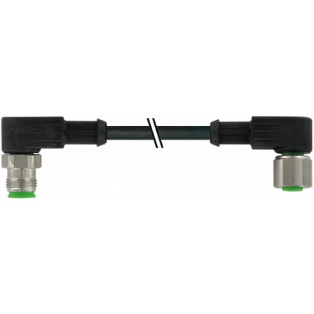 7072-40261-7370150 - 7072-40261-7370150 MURRELEKTRONIK M12 Xtreme male 90° / M12 female 90° PUR 4x0.5 black UL/CSA + drag chain 1..