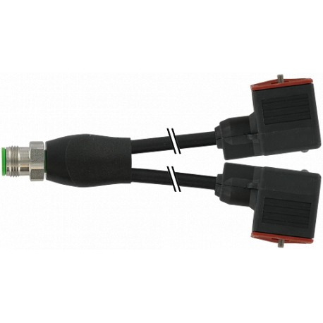 7072-42401-6360150 - 7072-42401-6360150 MURRELEKTRONIK M12 Xtreme Y-distributor / MSUD valve plug form A 18mm PUR 3x0.75 black UL..