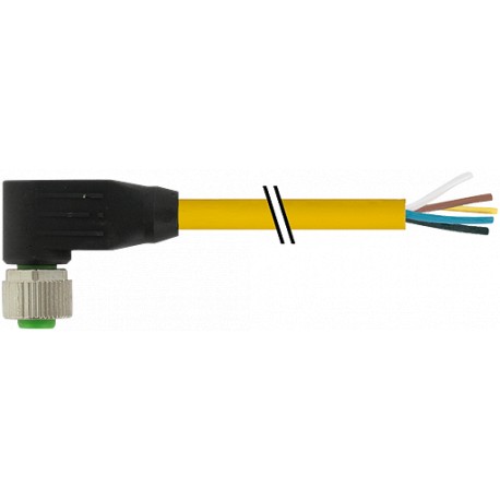 7700-12361-1610300 - 7700-12361-1610300 MURRELEKTRONIK M12 female 90° with cable TPE 5xAWG18 yellow UL/CSA + drag chain 3m