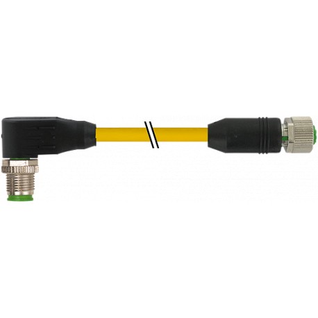 7700-40221-1611000 - 7700-40221-1611000 MURRELEKTRONIK M12 male 90° / M12 female 0° TPE 5xAWG18 yellow UL/CSA + drag chain 10m