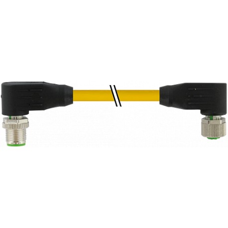 7700-48021-U0H0060 - 7700-48021-U0H0060 MURRELEKTRONIK M12 male 90° / M12 female 90° TPE 8x22AWG yellow UL/CSA, ITC/PLTC 0,6m