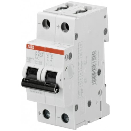 S202M-Z3UC - S202M-Z3UC 2CDS272061R0318 ABB Miniature Circuit Breaker, S200MUC, 2P, Z, 3A