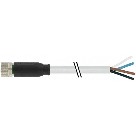 7000-08061-2110750 - 7000-08061-2110750 MURRELEKTRONIK M8 female 0° with cable PVC 4x0.25 gray UL/CSA 7,5m