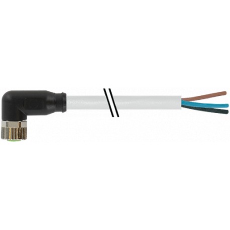 7000-08081-2201250 - 7000-08081-2201250 MURRELEKTRONIK M8 female 90° with cable PUR 3x0.25 gray UL/CSA 12.5