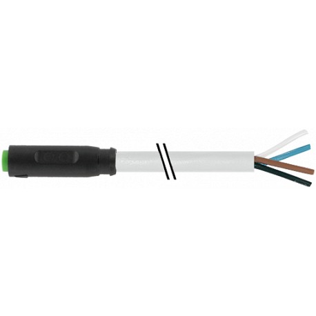 7000-08221-2210300 - 7000-08221-2210300 MURRELEKTRONIK M8 female 0° snap-in with cable PUR 4x0.25 gray, 3m