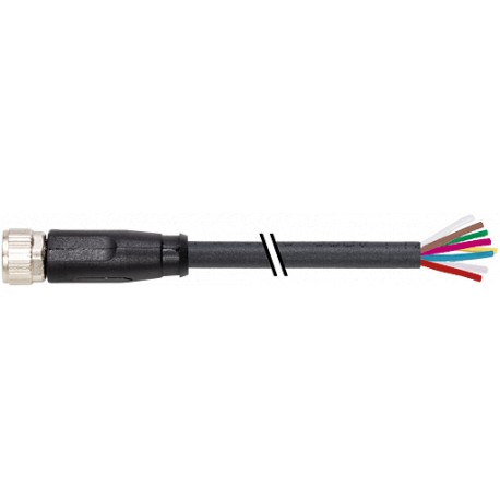 7000-08961-6960200 - 7000-08961-6960200 MURRELEKTRONIK M8 female 0° with cable PUR 8x0.14 black 2m
