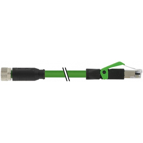 7000-89901-7910500 - 7000-89901-7910500 MURRELEKTRONIK M8 female 0° / RJ45 male 0° Ethercat PUR 1x4xAWG26 shielded green UL/CSA +..