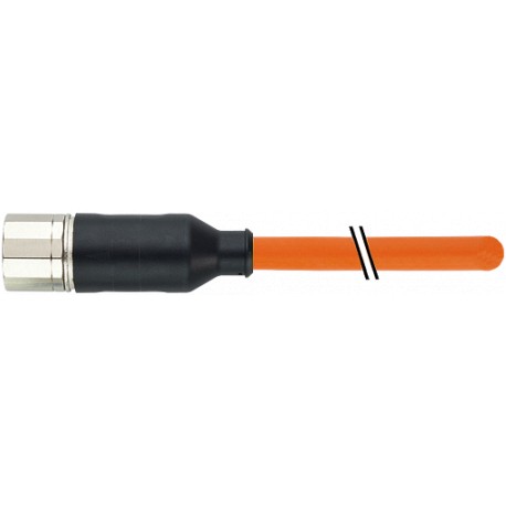 7000-PS501-8210800 - 7000-PS501-8210800 MURRELEKTRONIK M23 female 0° 6 pole with cable PUR (4G1,5 + (2x1,5)C)C 8m