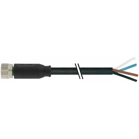 7999-08061-6240150 - 7999-08061-6240150 MURRELEKTRONIK M8 female 0° with cable PUR 4x0.34 black UL/CSA 1,5m