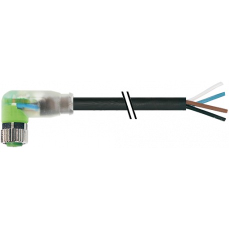 7000-08102-6111000 - 7000-08102-6111000 MURRELEKTRONIK M8 female 90° with cable LED PVC 4x0.25 black UL/CSA 10m