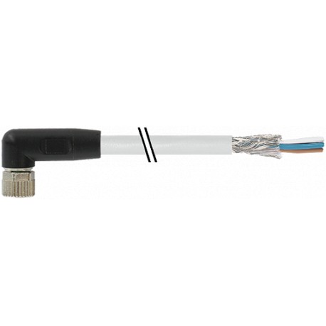 7000-08781-2000750 - 7000-08781-2000750 MURRELEKTRONIK M8 female 90° with cable PVC 3X0.34 shielded gray, UL,CSA 7.5m