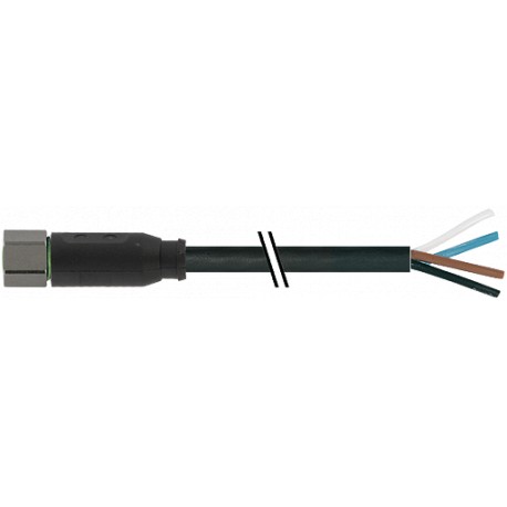 7004-08061-6110500 - 7004-08061-6110500 MURRELEKTRONIK M8 female 0° with cable V4A PVC 4x0.25 black UL/CSA 5m