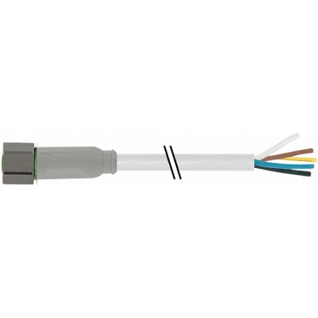 7014-08061-2112500 - 7014-08061-2112500 MURRELEKTRONIK M8 female 0° with cable F&B PVC 4x0.25 gray, UL/CSA 25m