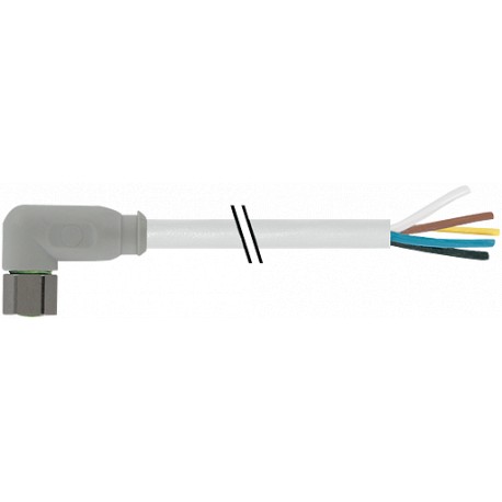 7014-08101-2110200 - 7014-08101-2110200 MURRELEKTRONIK M8 female 90° with cable F&B PVC 4x0.25 gray, 2m