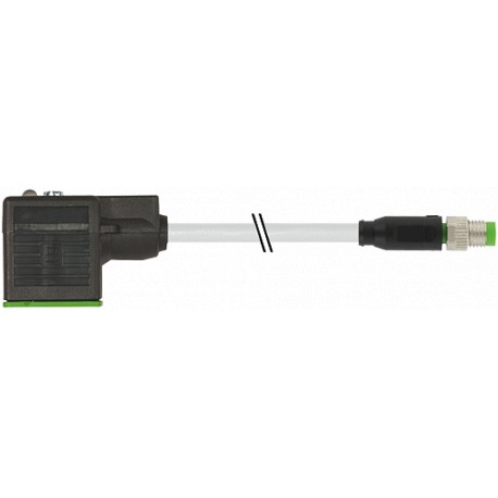 7000-88781-2230200 - 7000-88781-2230200 MURRELEKTRONIK M8 male 0° 3 pole / MSUD valve plug form BI 11 mm PUR 3x0.34 gray UL/CSA +..