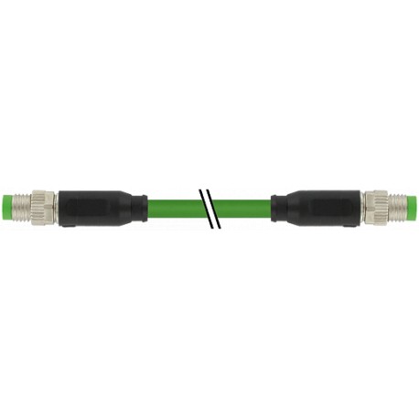 7000-89701-7910700 - 7000-89701-7910700 MURRELEKTRONIK M8 male 0° / M8 male 0° EtherCat PUR 1x4xAWG26 shielded green UL/CSA + dra..