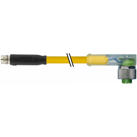 7000-88401-0300100 - 7000-88401-0300100 MURRELEKTRONIK M8 male snap-in / M12 female 90° screw-in LED PUR 3x0.25 yellow UL/CSA + d..