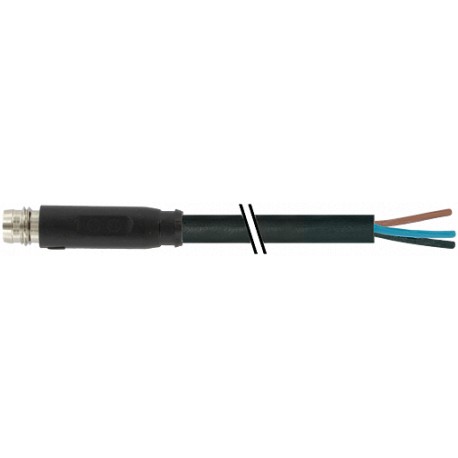 7000-08161-6100500 - 7000-08161-6100500 MURRELEKTRONIK M8 male 0° snap-in with cable PVC 3x0.25 black UL/CSA 5m