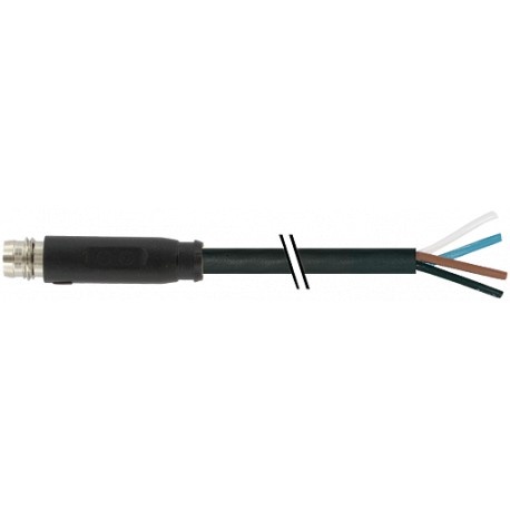 7000-08171-6110300 - 7000-08171-6110300 MURRELEKTRONIK M8 male 0° snap-in with cable PVC 4x0.25 black 3m