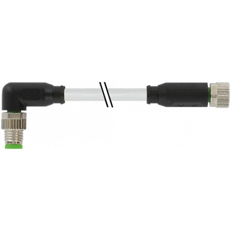 7000-88061-2300100 - 7000-88061-2300100 MURRELEKTRONIK M8 male 90° / M8 female 0° PUR 3x0.25 gray UL/CSA + drag chain 1m