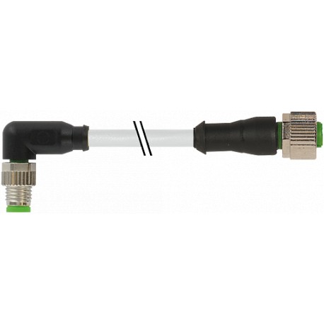 7000-88311-2510200 - 7000-88311-2510200 MURRELEKTRONIK M8 male 90° / M12 female 0° PUR 4x0.25 gray UL/CSA + robot + drag chain 2m