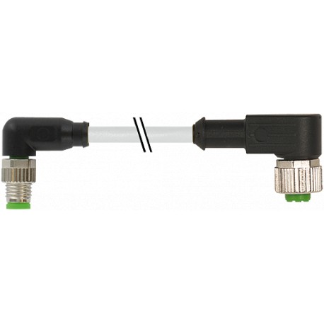 7000-88321-2300200 - 7000-88321-2300200 MURRELEKTRONIK M8 male 90° / M12 female 90° PUR 3x0.25 gray UL/CSA + drag chain 2m