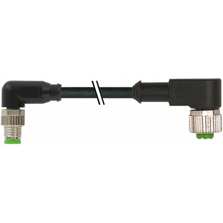 7000-88321-6500150 - 7000-88321-6500150 MURRELEKTRONIK M8 male 90° / M12 female 90° PUR 3x0.25 black UL/CSA + robot + drag chain ..