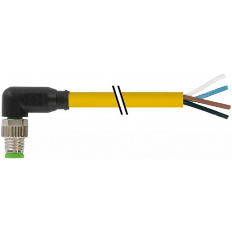 7000-08031-0111000 - 7000-08031-0111000 MURRELEKTRONIK M8 male 90° with cable PVC 4x0.25 yellow UL/CSA 10m