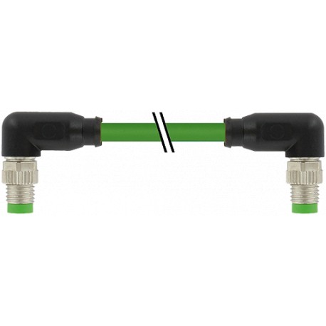 7000-89771-7913000 - 7000-89771-7913000 MURRELEKTRONIK M8 male 90° / M8 male 90° Ethercat PUR 1x4xAWG26 shielded green UL/CSA + d..