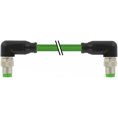 7000-89772-7911000 - 7000-89772-7911000 MURRELEKTRONIK M8 male 90° / M8 male 90° Ethercat PUR 1x4xAWG26 shielded green UL/CSA + d..