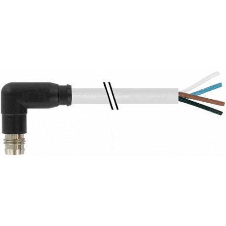 7000-08191-2310150 - 7000-08191-2310150 MURRELEKTRONIK M8 male 90° snap-in with cable PUR 4x0.25 gray UL/CSA + drag chain 1,5m