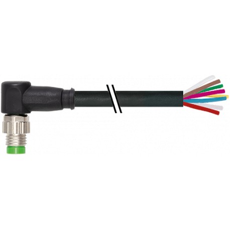 7000-08932-6960150 - 7000-08932-6960150 MURRELEKTRONIK M8 male 90° with cable, 180° PUR 8x0.14 black 1,5m