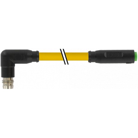 7000-88181-0300030 - 7000-88181-0300030 MURRELEKTRONIK M8 male 90° / M8 female 0° snap-in PUR 3x0.25 yellow UL/CSA + drag chain 0..
