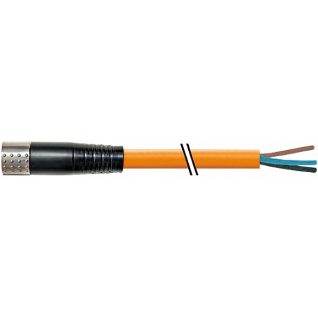 7000-P8321-P114000 - 7000-P8321-P114000 MURRELEKTRONIK MQ15-X-Power female 0° with cable PUR 4x2,5 + 2x1,5 shielded orange UL/CSA..