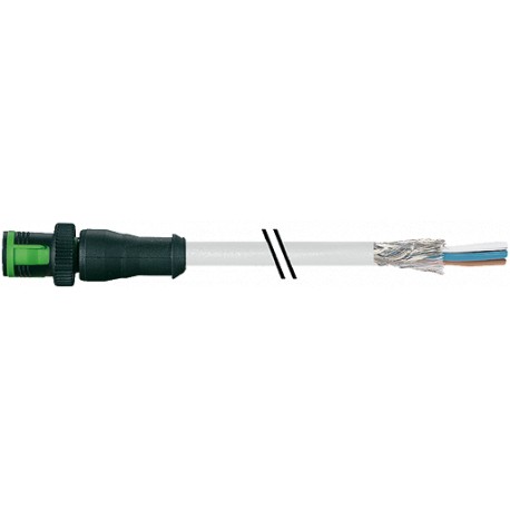 7050-13102-2410150 - 7050-13102-2410150 MURRELEKTRONIK MQ12 male 0° with cable PUR 4x0,34 shielded gray UL,CSA + drag chain 1,5m